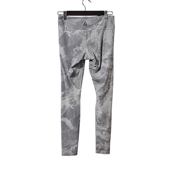 Reebok Speedwick Combat Grey Marble Leggings Size S - Picture 4 of 5